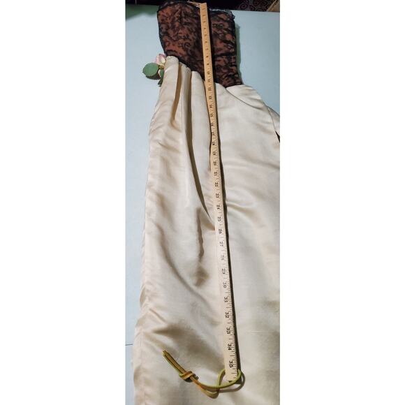 Vintage Hand Made Womens Lace Puff Skirt Evrning Gown Size Medium Feminine Boho - Picture 9 of 11